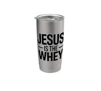 Jesus Is The Whey Bicchiere termico in acciaio inox doppia parete