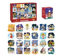 Jesus Jigsaw Puzzles, Nativity Jigsaw Puzzles, Advent Calendar 2025, Christmas Puzzle, Jigsaw Puzzle Advent Calendar, Meaningful 24-day Countdown and Nativity Scene for Adults and Kids