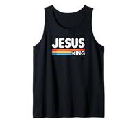 Jesus King Retro Christian Faith Bold Worship Tees And Decor Canotta