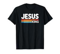 Jesus King Retro Christian Faith Bold Worship Tees And Decor Maglietta