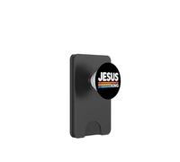 Jesus King Retro Christian Faith Bold Worship Tees and Decor PopSockets PopWallet per MagSafe