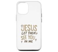 Jesus Let Them See You In Me Retro Christian Design Custodia per iPhone 12/12 Pro