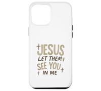 Jesus Let Them See You In Me Retro Christian Design Custodia per iPhone 12 Pro Max