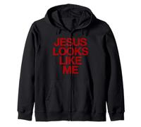 Jesus Looks Like Me - Divertente Citazione ateo Felpa con Cappuccio