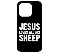 Jesus Loves All His Sheep Custodia per iPhone 15 Pro