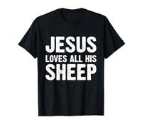 Jesus Loves all His Sheep Maglietta