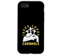 Jesus Loves Cornhole Player Design Custodia per iPhone SE (2020) / 7/8