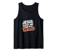 Jesus Loves Me And My Tattoos Fede Inchiostro Positivo |-- Canotta