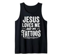 Jesus Loves Me And My Tattoos Inchiostrato Canotta