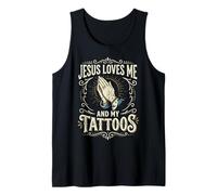 Jesus Loves Me And My Tattoos Inchiostrato Canotta