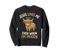 Jesus Loves Me Even When I'm Moody Felpa