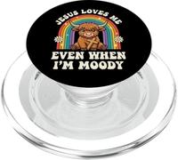 Jesus Loves Me Even When I'm Moody PopSockets PopGrip per MagSafe