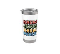 Jesus Loves Me This I Know Bicchiere termico in acciaio inox doppia parete