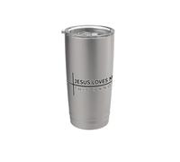 Jesus Loves Me This I Know Bicchiere termico in acciaio inox doppia parete