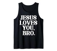 Jesus Loves You Bro Christian Believer Faith God Religious Canotta