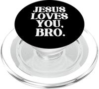Jesus Loves You Bro Christian Believer Faith God Religious PopSockets PopGrip per MagSafe