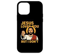 Jesus Loves You But I Don’t Funny Sarcastic Christian Humor Custodia per iPhone 12 mini