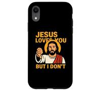 Jesus Loves You But I Don’t Funny Sarcastic Christian Humor Custodia per iPhone XR