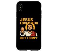 Jesus Loves You But I Don’t Funny Sarcastic Christian Humor Custodia per iPhone XS Max