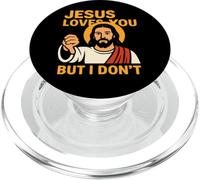 Jesus Loves You But I Don’t Funny Sarcastic Christian Humor PopSockets PopGrip per MagSafe