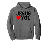 Jesus Loves You Christian Blessing Felpa con Cappuccio