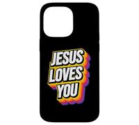 Jesus Loves You Christian Faith Men Women Kids Custodia per iPhone 14 Pro Max