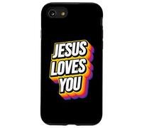 Jesus Loves You Christian Faith Men Women Kids Custodia per iPhone SE (2020) / 7/8