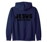 Jesus Loves You Felpa con Cappuccio