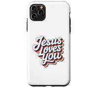 Jesus Loves You Retro Vintage Christian Men Women Kids Custodia per iPhone 11 Pro Max