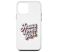 Jesus Loves You Retro Vintage Christian Men Women Kids Custodia per iPhone 12 mini