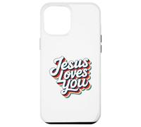 Jesus Loves You Retro Vintage Christian Men Women Kids Custodia per iPhone 12 Pro Max