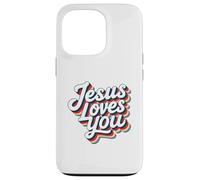 Jesus Loves You Retro Vintage Christian Men Women Kids Custodia per iPhone 13 Pro