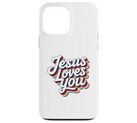 Jesus Loves You Retro Vintage Christian Men Women Kids Custodia per iPhone 13 Pro Max
