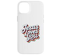 Jesus Loves You Retro Vintage Christian Men Women Kids Custodia per iPhone 14 Plus