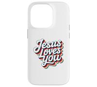 Jesus Loves You Retro Vintage Christian Men Women Kids Custodia per iPhone 14 Pro