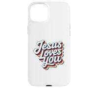 Jesus Loves You Retro Vintage Christian Men Women Kids Custodia per iPhone 15 Plus