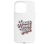 Jesus Loves You Retro Vintage Christian Men Women Kids Custodia per iPhone 15 Pro Max