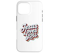 Jesus Loves You Retro Vintage Christian Men Women Kids Custodia per iPhone 16 Pro Max
