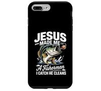 Jesus Made Me a Fisherman I Catch He Cleans Christian Bible Custodia per iPhone 7 Plus/8 Plus
