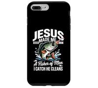 Jesus Made Me a Fisherman I Catch He Cleans Christian Bible Custodia per iPhone 7 Plus/8 Plus