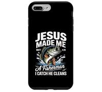 Jesus Made Me a Fisherman I Catch He Cleans Christian Bible Custodia per iPhone 7 Plus/8 Plus