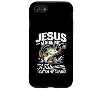 Jesus Made Me a Fisherman I Catch He Cleans Christian Bible Custodia per iPhone SE (2020) / 7 / 8