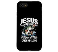 Jesus Made Me a Fisherman I Catch He Cleans Christian Bible Custodia per iPhone SE (2020) / 7 / 8