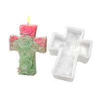 Jesus Mold - Rose Silicone Moulds 3D | Religious Design Aromatherapy Perfect for Candle Making, Epoxy Resin, Craft, Wax Clay, Plaster Christmas or Soap DIY Art Decoration, 4.17x2.99x1.34in