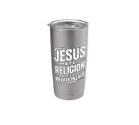 Jesus Not A Religion It's A Relationship Bicchiere termico in acciaio inox doppia parete