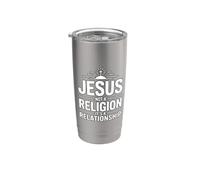 Jesus Not A Religion It's A Relationship Bicchiere termico in acciaio inox doppia parete