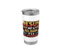 Jesus Not A Religion It's A Relationship Bicchiere termico in acciaio inox doppia parete