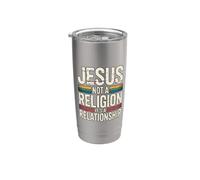 Jesus Not A Religion It's A Relationship Bicchiere termico in acciaio inox doppia parete