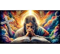 Jesus-on-the-cross Jigsaw Puzzle Impossible 1000Pcs Decorazione per la casa. Rilassamento e Intelletto per adulti e ragazzi da 14 anniJesus-on-the-cross38x26cm/1000pcs