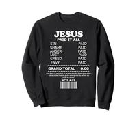 Jesus Paid It all Receipt Felpa